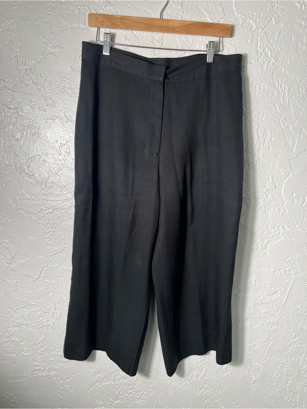 Lauren Ralph Lauren Silk Lined Black Wide Leg Culotte Pants Women’s 12